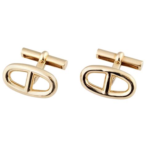 cufflink hermes|hermes cufflinks gold and enamel.